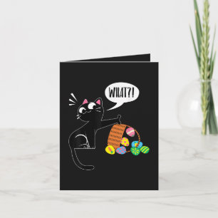 Cartes Pour Fêtes Annuelles QUOI ! Chat de Pâques