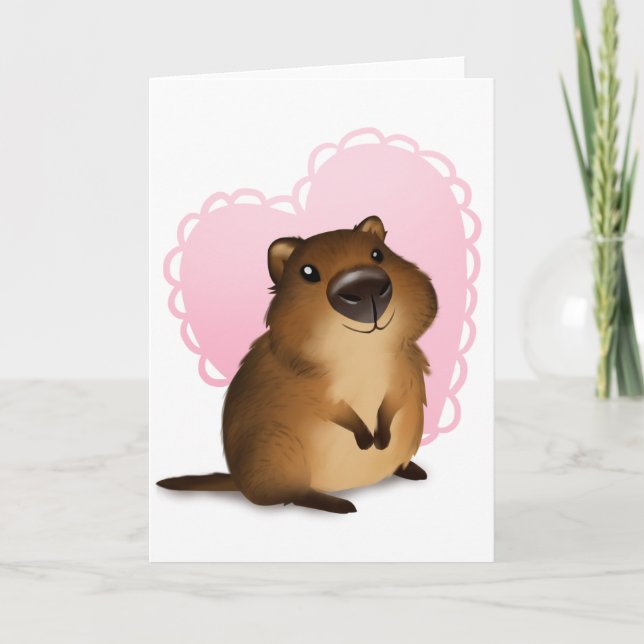 Cartes Pour Fêtes Annuelles Quokka (Devant)