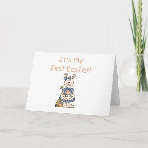CARTES POUR FÊTES ANNUELLES RABBITGIRLFIRSTEASTER