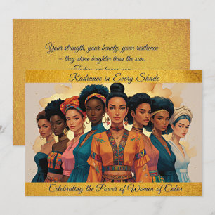 Cartes Pour Fêtes Annuelles Radiance dans chaque ombre - Intl. Journée des fem