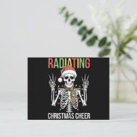 Radiologie Noël Père Noël Skeleton Xray Technicien
