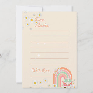 Cartes Pour Fêtes Annuelles Rainbow Hippie Anniversaire heure Capsule Message 