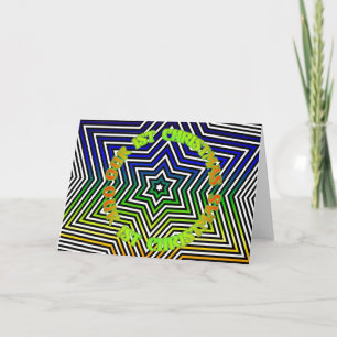 Cartes Pour Fêtes Annuelles Rainbow Star Premier Noël voeux de Noël