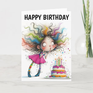 Cartes Pour Fêtes Annuelles Rainbow Surprise Anniversaire Délice!
