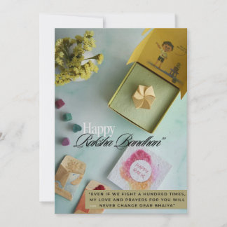 Cartes Pour Fêtes Annuelles Rakhi Flat card