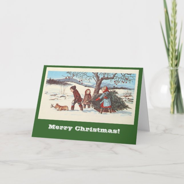 Cartes Pour Fêtes Annuelles Ramenez chez vous l'arbre de Noël (Devant)