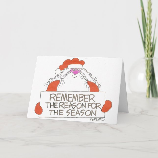 Cartes Pour Fêtes Annuelles Rappelez-vous la raison de la saison (Devant)