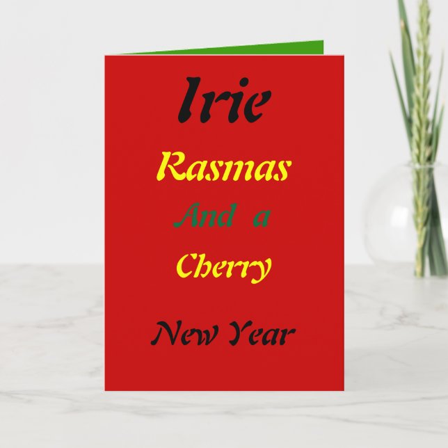 Cartes Pour Fêtes Annuelles Rasta irie christmas cards (Devant)