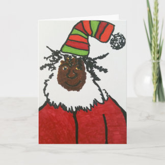 Cartes Pour Fêtes Annuelles Rasta Père Noël
