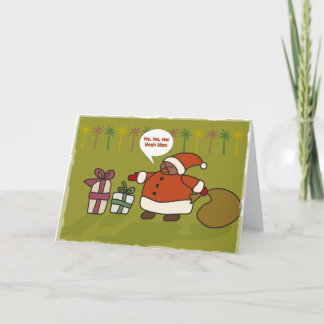 Cartes Pour Fêtes Annuelles Rasta Père Noël