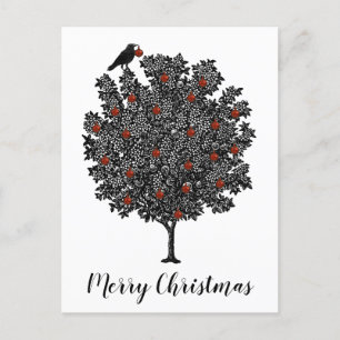 Cartes Pour Fêtes Annuelles Raven Décore l'arbre de Noël Joyeux Noël