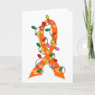 Cartes Pour Fêtes Annuelles Rayon de Noël du cancer du rein