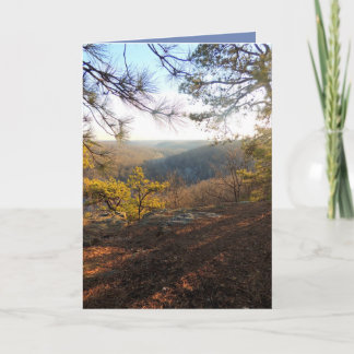 Cartes Pour Fêtes Annuelles Reach for the light, View of the hills