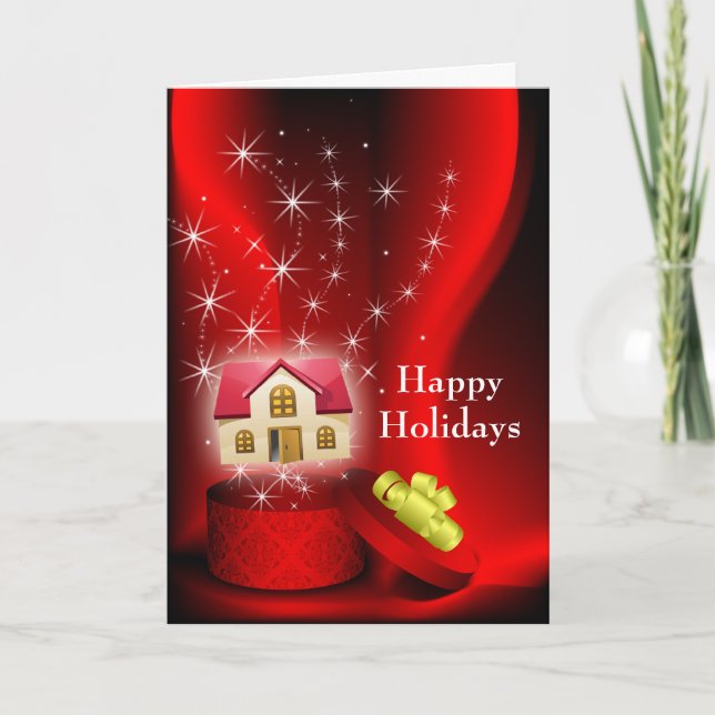 Cartes Pour Fêtes Annuelles real estate Holiday (Devant)