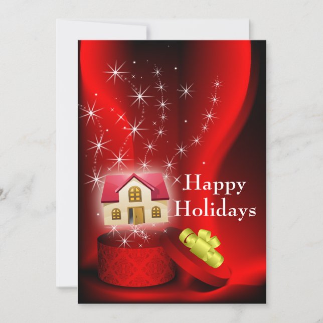 Cartes Pour Fêtes Annuelles real estate Holiday (Devant)