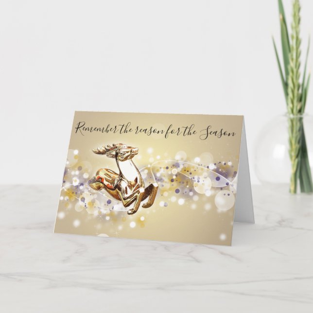 Cartes Pour Fêtes Annuelles Reason for the Season Christian Christmas Card (Devant)
