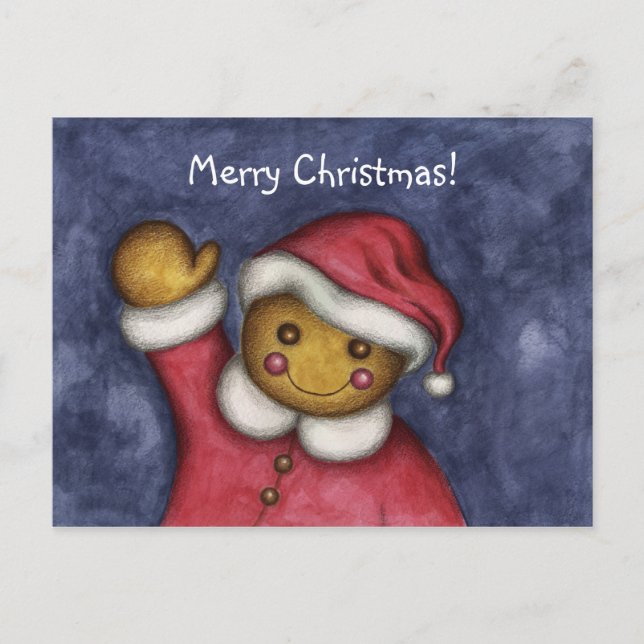 Cartes Pour Fêtes Annuelles Recette de pain d'épices/carte postale (Devant)