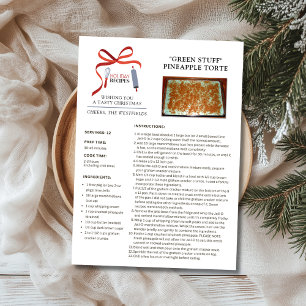 Cartes Pour Fêtes Annuelles Recettes de vacances Green Stuff Christmas Card