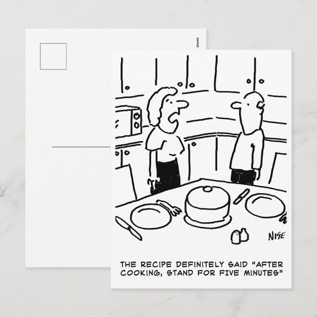 Cartes Pour Fêtes Annuelles Recipe Instructions Followed Cooking in a Kitchen (Devant / Derrière)