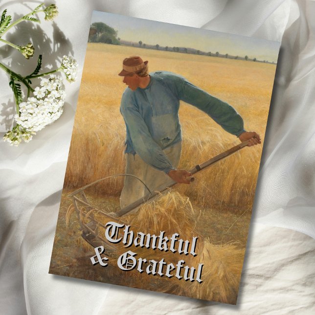 Cartes Pour Fêtes Annuelles Récolte à la mode vintage gracieuse et généreuse (Créateur téléchargé)