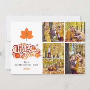 Cartes Pour Fêtes Annuelles Récolte aquarelle automne joyeux thanksgiving