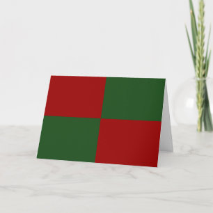Cartes Pour Fêtes Annuelles Rectangles rouge et vert