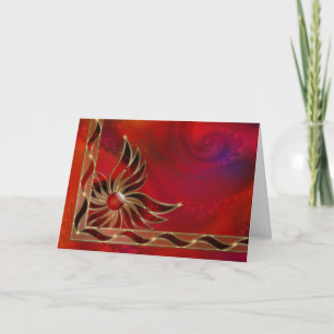 Cartes Pour Fêtes Annuelles Red As the Flame Christmas Card