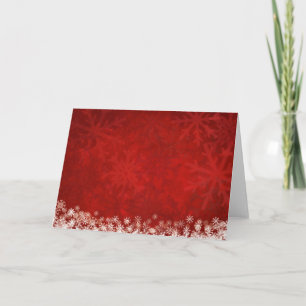 Cartes Pour Fêtes Annuelles red christmas background witsnowflakes, snow