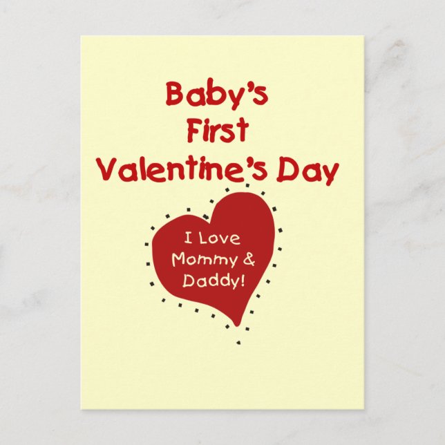 Cartes Pour Fêtes Annuelles Red Heart maman et papa Valentine (Devant)