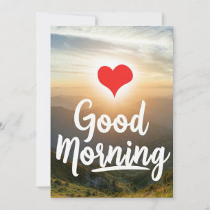 Cartes Pour Fêtes Annuelles Red Heart Sunny Good Morning
