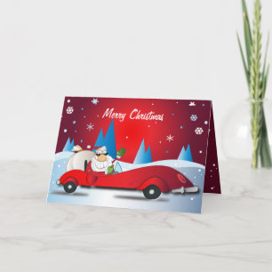 Cartes Pour Fêtes Annuelles Red Hot Père Noël