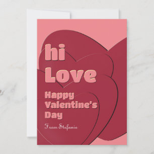 Cartes Pour Fêtes Annuelles Red Love Valentine's Day Card pour Ami Spécial