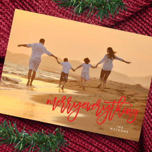 Cartes Pour Fêtes Annuelles Red Merry Tout Photo