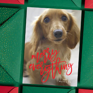 Cartes Pour Fêtes Annuelles Red Merry Tout Photo