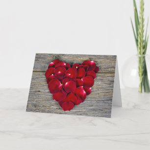 Cartes Pour Fêtes Annuelles Red Rose