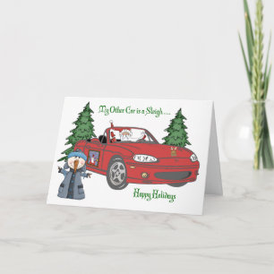 Cartes Pour Fêtes Annuelles Red Santa