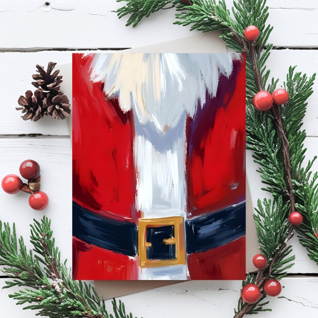 Cartes Pour Fêtes Annuelles Red Santa Suit Christmas (Créateur téléchargé)
