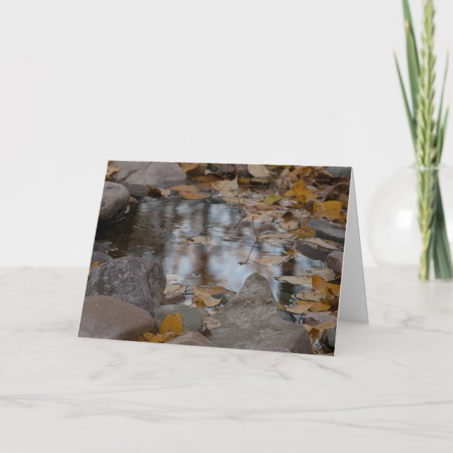 Cartes Pour Fêtes Annuelles Réflexions d'automne (Devant)