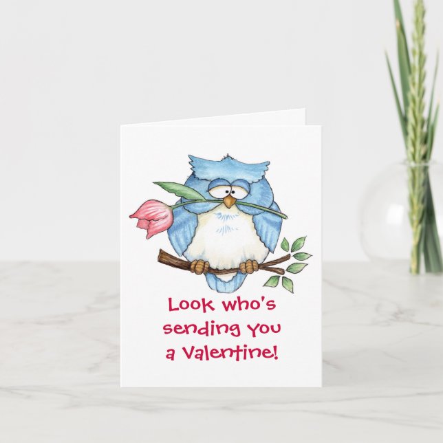 Cartes Pour Fêtes Annuelles Regardez qui - Valentine Card (Devant)