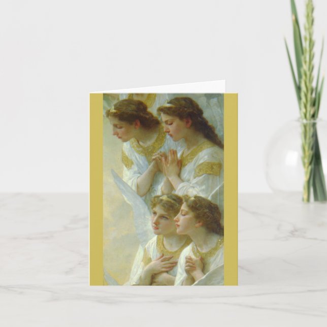 Cartes Pour Fêtes Annuelles Regina Angelorum, Bouguereau 1900, détail Angels (Devant)