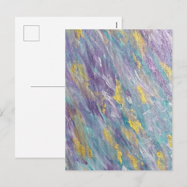 Cartes Pour Fêtes Annuelles Règne Calme Art Moderne (Devant / Derrière)