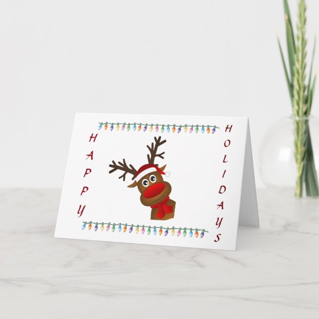 CARTES POUR FÊTES ANNUELLES **RÉINDEUR CUITE ET GOOFY** DIT MERRY NOËL (Devant)