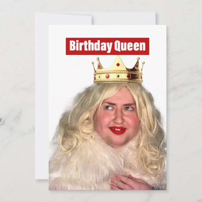 Cartes Pour Fêtes Annuelles Reine d'anniversaire (Devant)