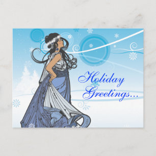 Cartes Pour Fêtes Annuelles Reine des neiges de fêtes