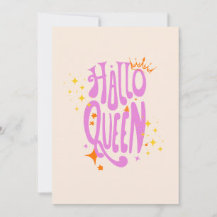 Cartes Pour Fêtes Annuelles Reine d'Halloween, reine d'Halloween rétro, art d'