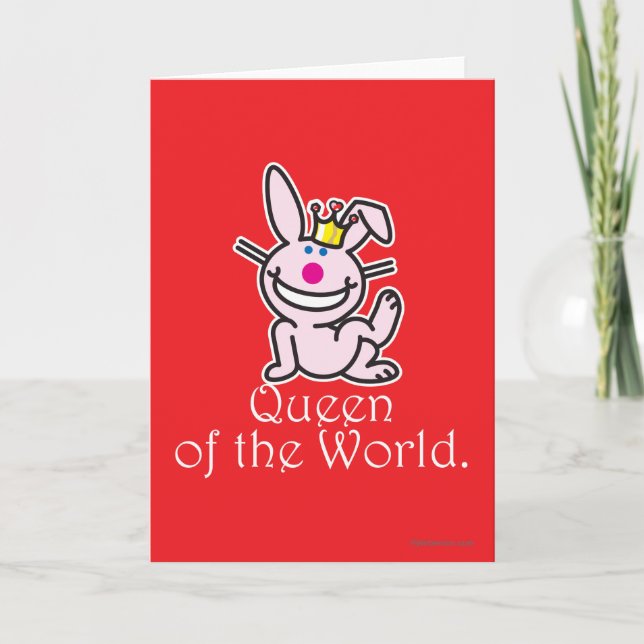 Cartes Pour Fêtes Annuelles Reine Du Monde (Devant)