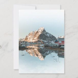 Cartes Pour Fêtes Annuelles Reine, îles Lofoten, village de pêcheurs