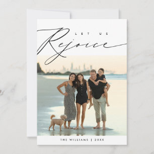 Cartes Pour Fêtes Annuelles Réjouissons-Nous, Photo De Famille De Noël
