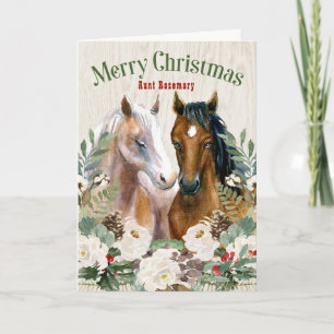 Cartes Pour Fêtes Annuelles Relation Personnalisée Cheval Occidental à thème N
