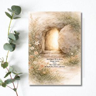 Cartes Pour Fêtes Annuelles Religieux Chrétien Catholique Tombeau de Jésus Pâq